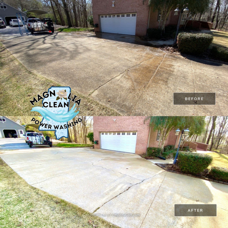 House washing concrete cleaning